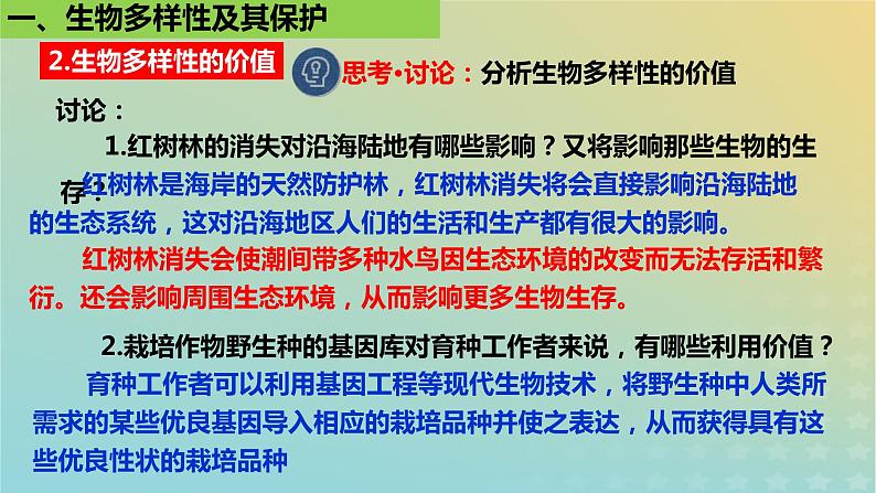 2023_2024学年同步备课精选高中生物4.2生物多样性及其保护课件新人教版选择性必修207