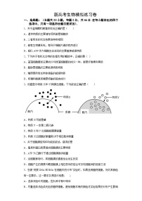 新高考生物模拟练习卷09（含答案）