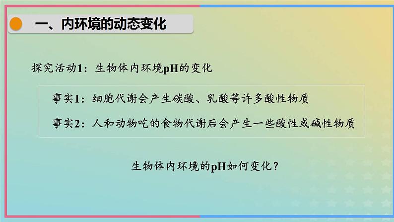 新教材2023年秋高中生物1.2内环境的稳态课件新人教版选择性必修107