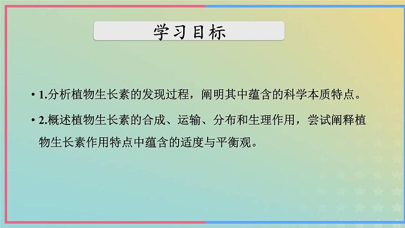 新教材2023年秋高中生物5.1植物生长素课件新人教版选择性必修105