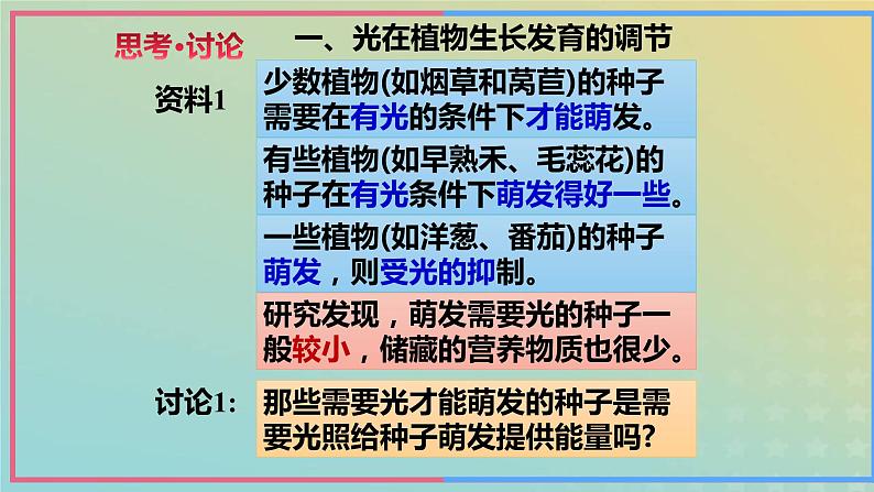 新教材2023年秋高中生物5.4环境因素参与调节植物的生命活动课件新人教版选择性必修1第6页