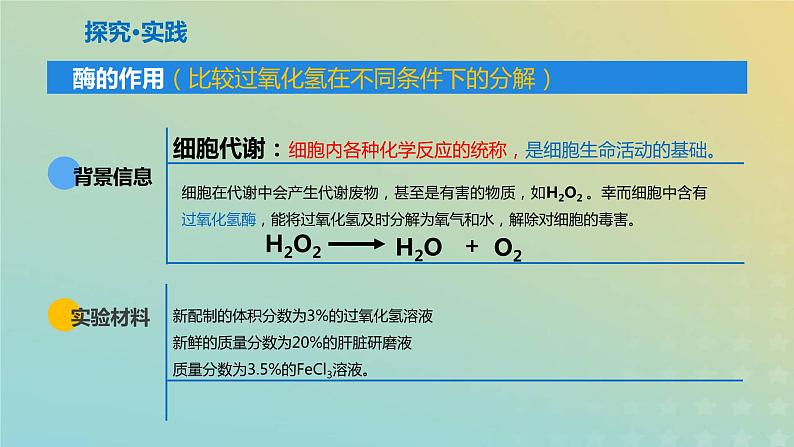 新教材2023年秋高中生物5.1降低化学反应活化能的酶课件新人教版必修104