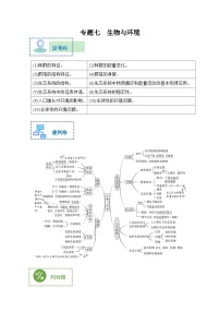 新高考生物二轮复习综合提升训练专题七 生物与环境（含解析）