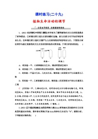 新高考生物一轮复习课时练习29　植物生命活动的调节(含解析）