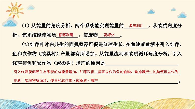 新高考生物二轮重点讲练课件：社会责任之微专题3生态农业及生物多样性保护（含解析）06