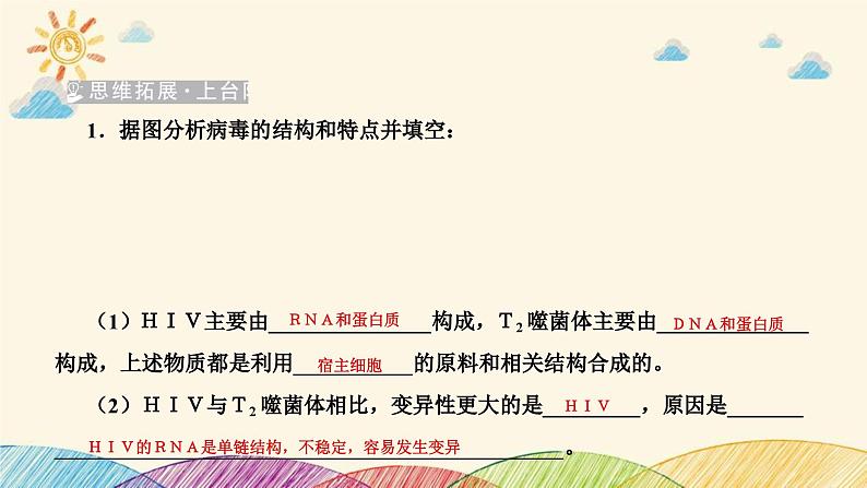 新高考生物二轮重点讲练课件：生命观念之微专题2病毒、大肠杆菌、酵母菌及红细胞（含解析）第6页