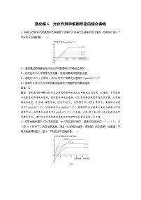 新高考生物一轮复习精品学案 第3单元 强化练6　光合作用和细胞呼吸的综合曲线（含解析）