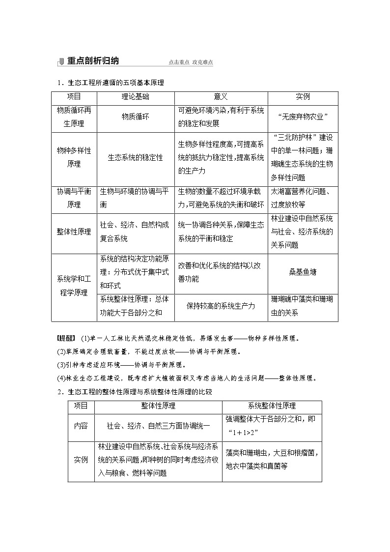 新高考生物一轮复习精品学案 第10单元 第36讲　生态工程（含解析）03