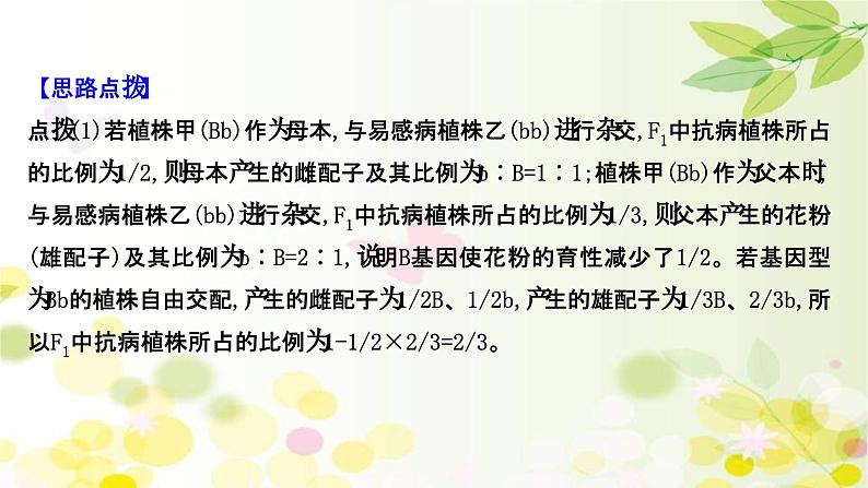 新高考生物一轮复习课件 核心素养微专题之科学思维（五）基因位置的判定（含解析）05