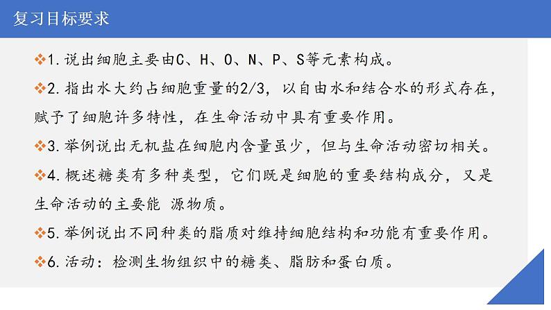 新高考生物一轮复习核心考点练习课件第02讲 细胞中的元素与化合物（含解析）第3页