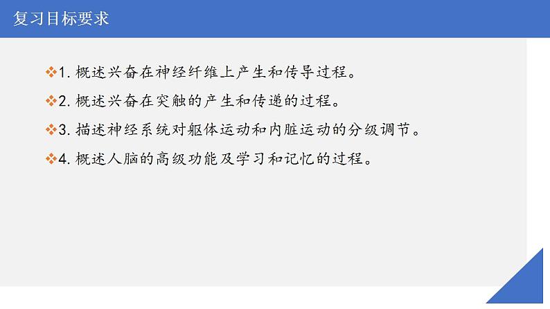 新高考生物一轮复习核心考点练习课件第36讲神经冲动的产生、传导和分级调节（含解析）第3页