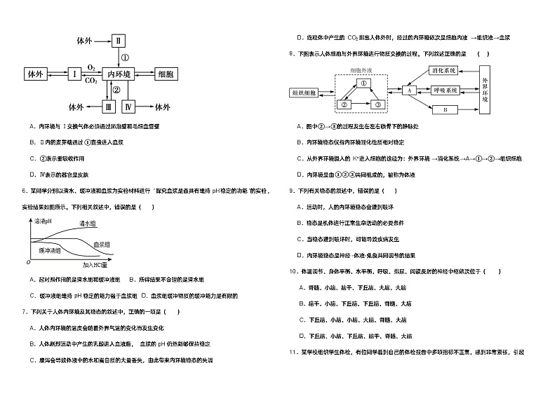 2024天津静海区北师大实验学校高二上学期第一阶段评估试题生物无答案第2页