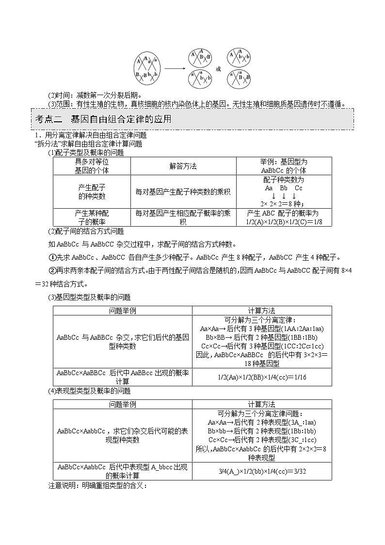 新高考生物一轮复习精品讲义第14讲 基因的自由组合定律（含解析）第3页