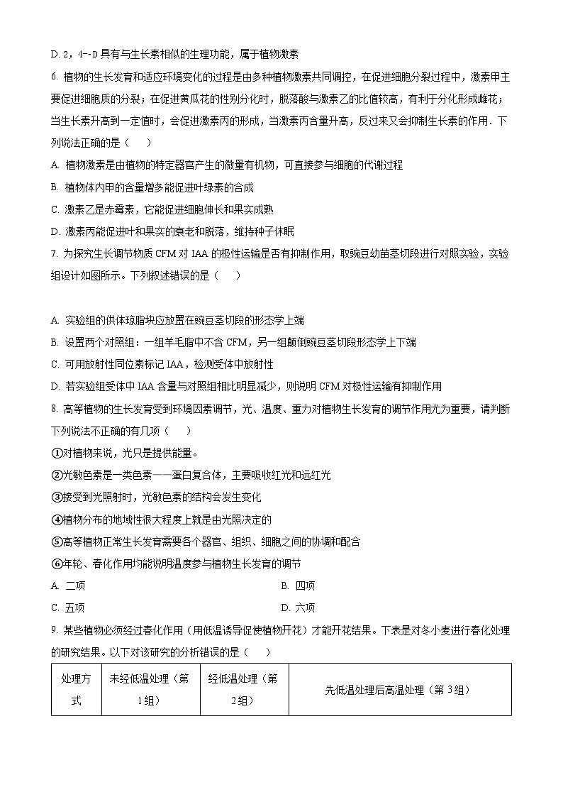 【期中真题】河南省郑州市外国语学校高二上学期期中生物试题03