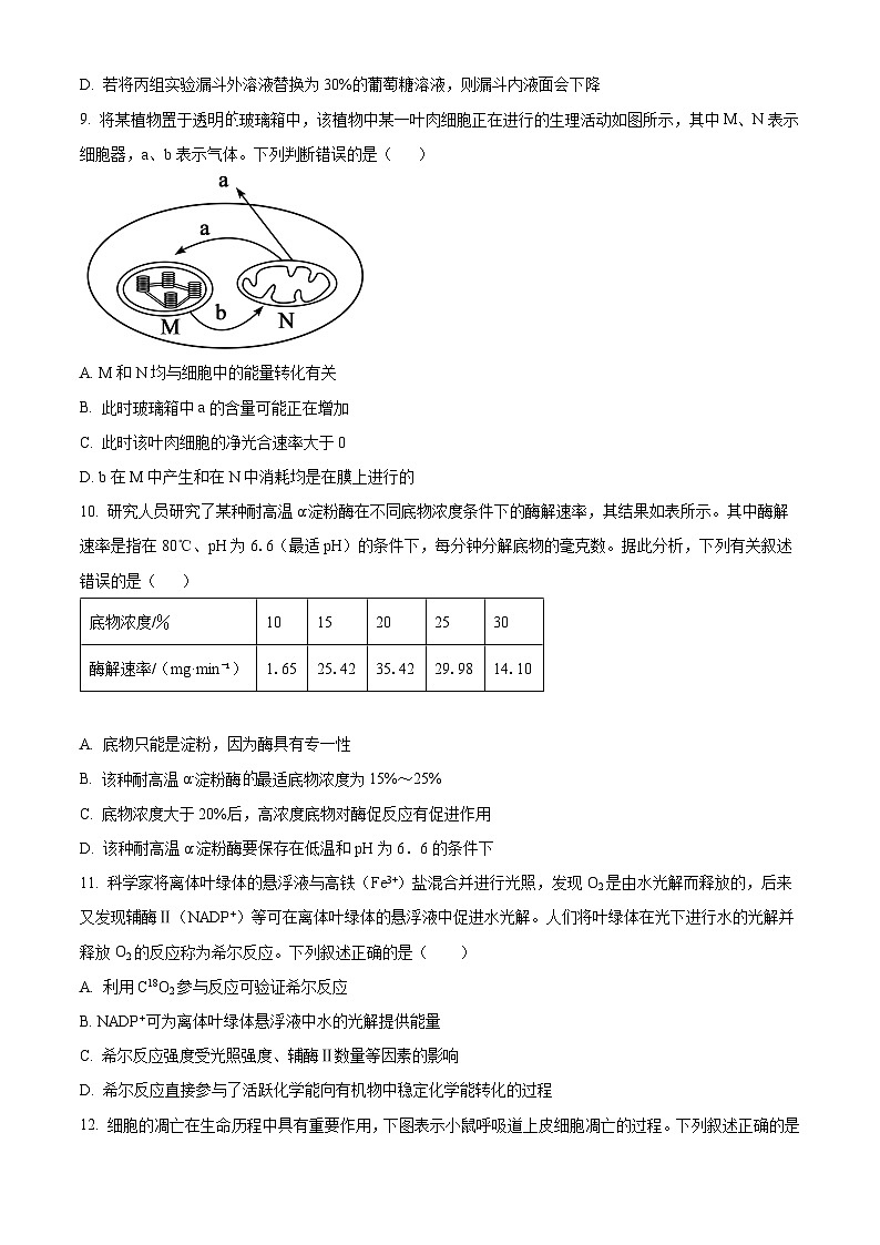 【期中真题】新疆兵团地州学校 2022-2023 学年高三上学期一轮期中调研考试生物试题（原卷版）第3页