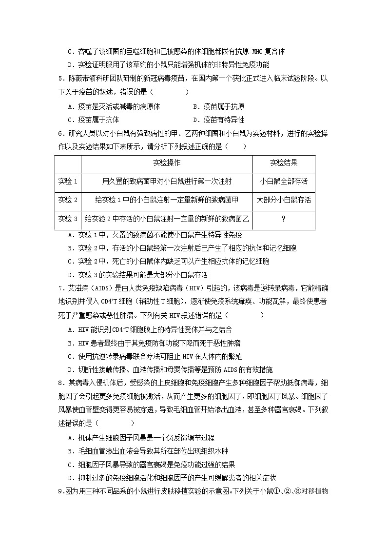 4.4 免疫学的应用（分层作业）（原卷版）第2页