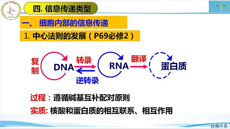 2023届高三生物二轮复习课件生物学的信息传递类型第4页