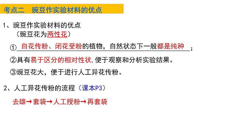 2023届高三生物一轮复习课件孟德尔的豌豆杂交实验(一)第5页