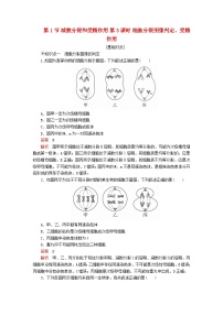 高中生物人教版 (2019)必修2《遗传与进化》第2章 基因和染色体的关系第1节 减数分裂和受精作用一 减数分裂第3课时课时训练