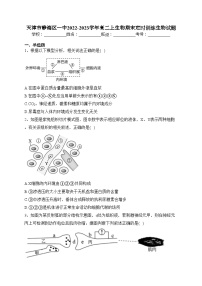 天津市静海区一中2022-2023学年高二上生物期末定时训练生物试题(含答案)