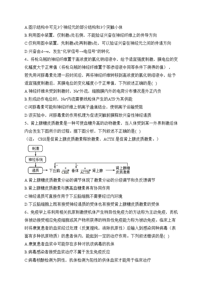 天津市静海区一中2022-2023学年高二上生物期末定时训练生物试题(含答案)第2页