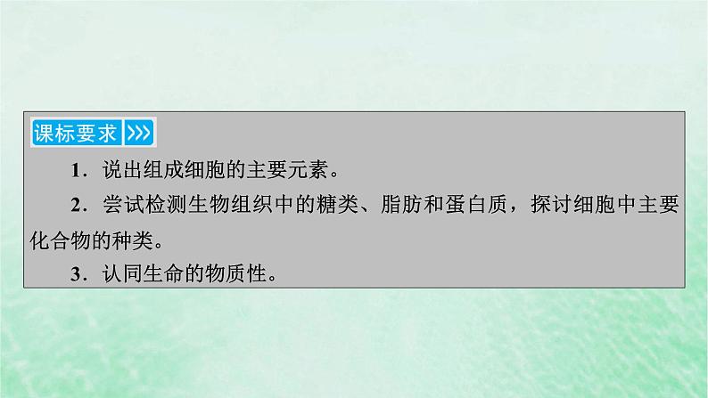 新教材适用2023_2024学年高中生物第2章组成细胞的分子第1节细胞中的元素和化合物课件新人教版必修103