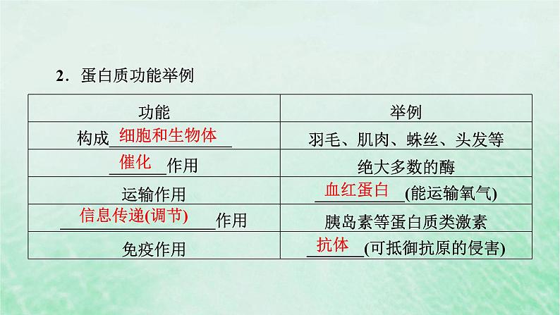 新教材适用2023_2024学年高中生物第2章组成细胞的分子第4节蛋白质是生命活动的主要承担者课件新人教版必修1第8页