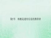 新教材适用2023_2024学年高中生物第2章组成细胞的分子第5节核酸是遗传信息的携带者课件新人教版必修1