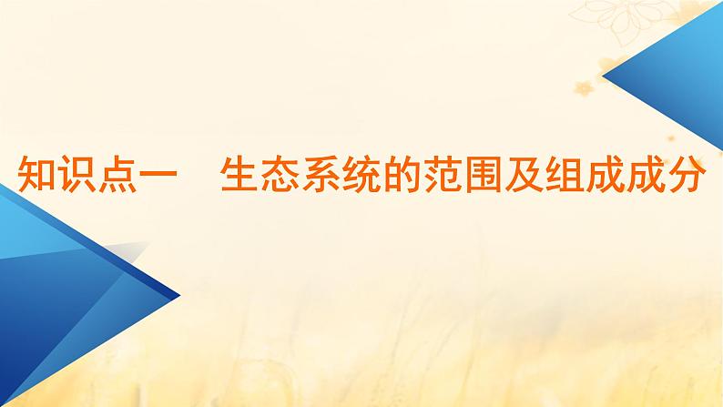 新教材适用2023_2024学年高中生物第3章生态系统及其稳定性第1节生态系统的结构课件新人教版选择性必修207