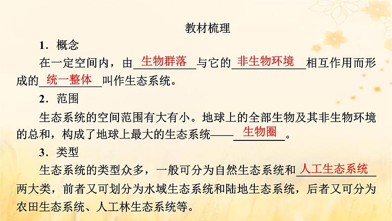 新教材适用2023_2024学年高中生物第3章生态系统及其稳定性第1节生态系统的结构课件新人教版选择性必修208