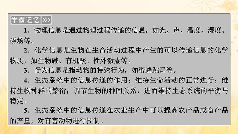 新教材适用2023_2024学年高中生物第3章生态系统及其稳定性第4节生态系统的信息传递课件新人教版选择性必修2第4页