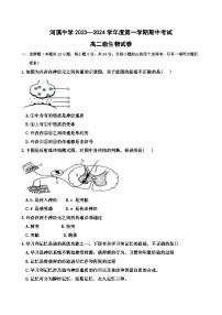 广东省汕头市潮阳区河溪中学2023-2024学年高二上学期10月期中生物试题