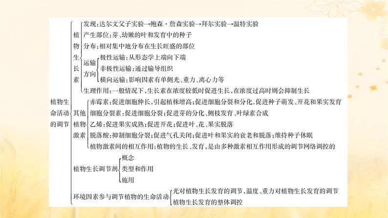 新教材适用2023_2024学年高中生物第5章植物生命活动的调节本章整合课件新人教版选择性必修105