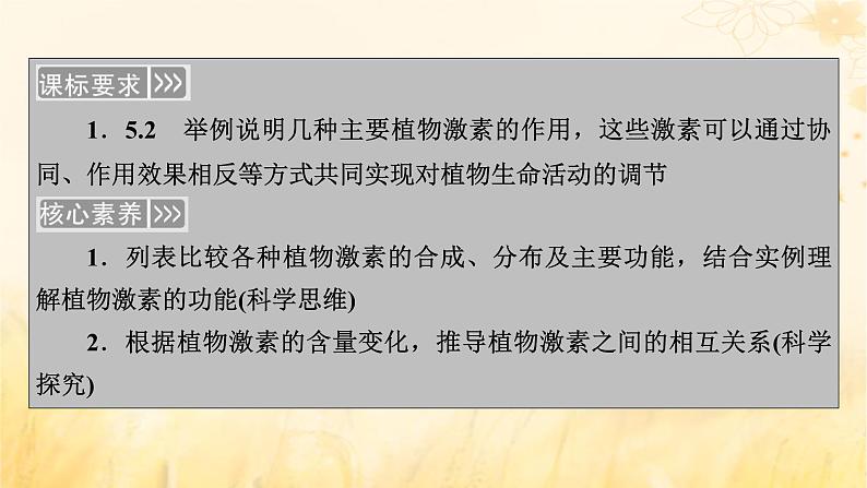 新教材适用2023_2024学年高中生物第5章植物生命活动的调节第2节其他植物激素课件新人教版选择性必修103