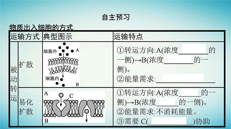 广西专版2023_2024学年新教材高中生物第3章细胞的代谢第3节物质通过多种方式出入细胞第2课时物质出入细胞的方式课件浙科版必修1第6页