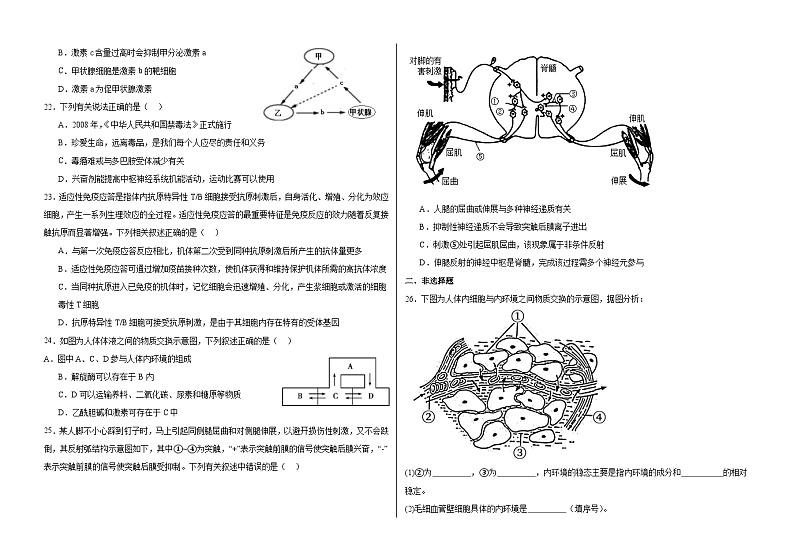黑龙江省肇东市第四中学2023-2024学年高二上学期期中考试生物试题第3页