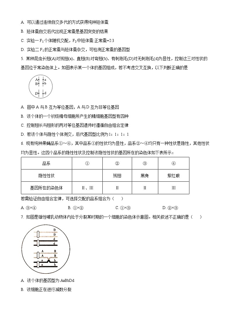 北京市海淀区清华志清中学2023-2024学年高三上学期第一次月考生物试题（原卷版）第2页