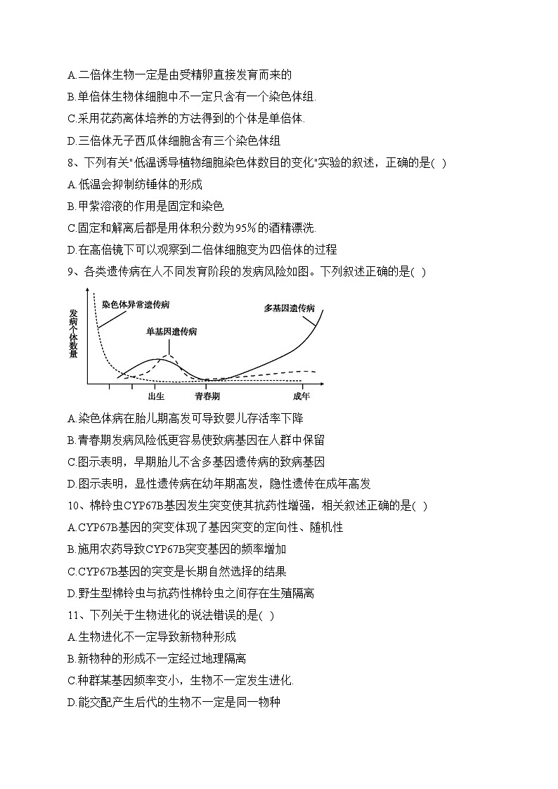 安徽省蚌埠市五河县两校2023-2024学年高二上学期10月联考生物试卷(含答案)03
