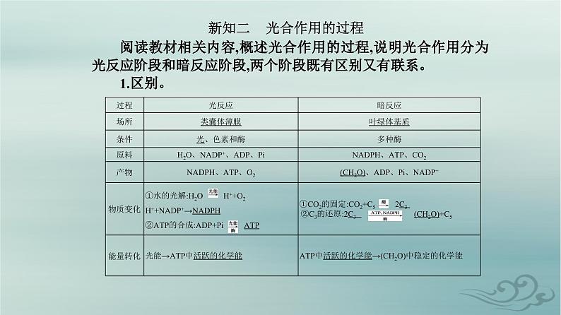 2023_2024学年新教材高中生物第5章细胞的能量供应和利用第4节光合作用与能量转化第2课时光合作用的原理和应用课件新人教版必修106