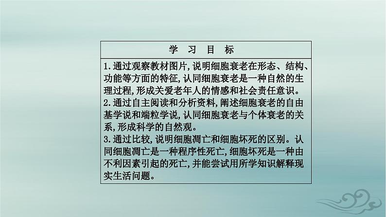 2023_2024学年新教材高中生物第6章细胞的生命历程第3节细胞的衰老和死亡课件新人教版必修1第2页