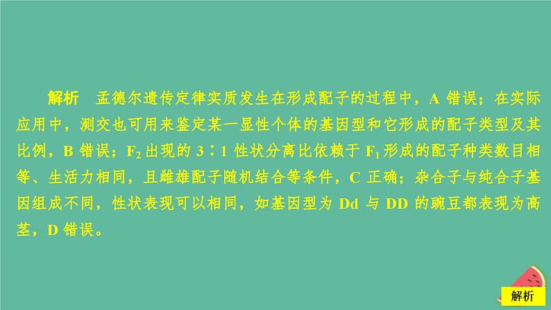 2023年新教材高中生物第1章遗传因子的发现水平测试课件新人教版必修207