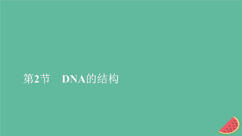 2023年新教材高中生物第3章基因的本质第2节DNA的结构课件新人教版必修201