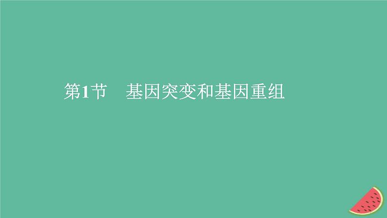 2023年新教材高中生物第5章基因突变及其他变异第1节基因突变和基因重组课件新人教版必修201
