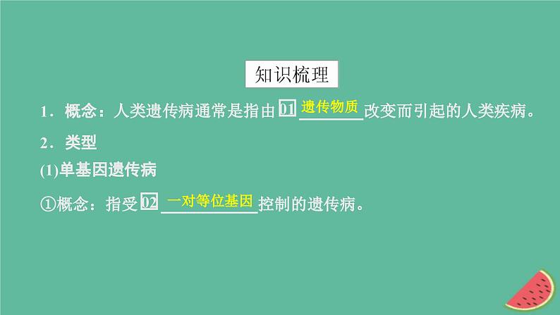 2023年新教材高中生物第5章基因突变及其他变异第3节人类遗传课件新人教版必修2第4页