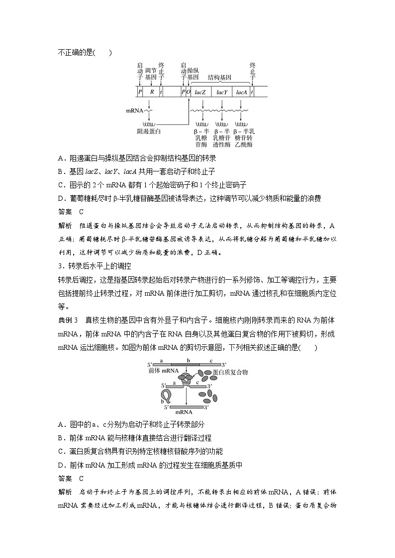 新高考生物一轮复习考点梳理讲义 第6单元　微专题四　基因表达调控（含解析）第2页