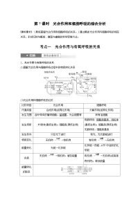 新高考生物一轮复习考点梳理讲义 第3单元　第7课时　光合作用和细胞呼吸的综合分析（含解析）