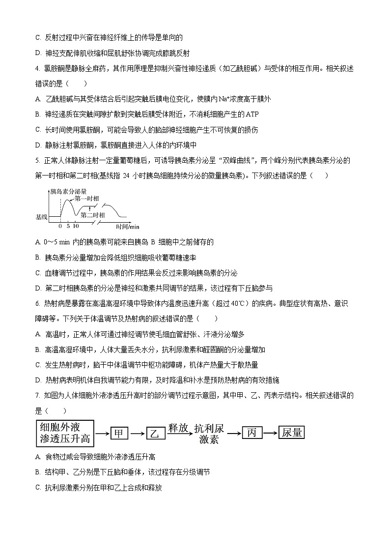 2024连云港赣榆区高二上学期11月期中考试生物含解析02