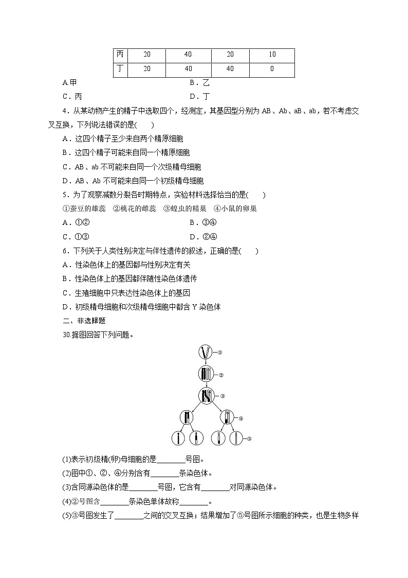 钦州港区高二生物11月月考试题及答案第2页