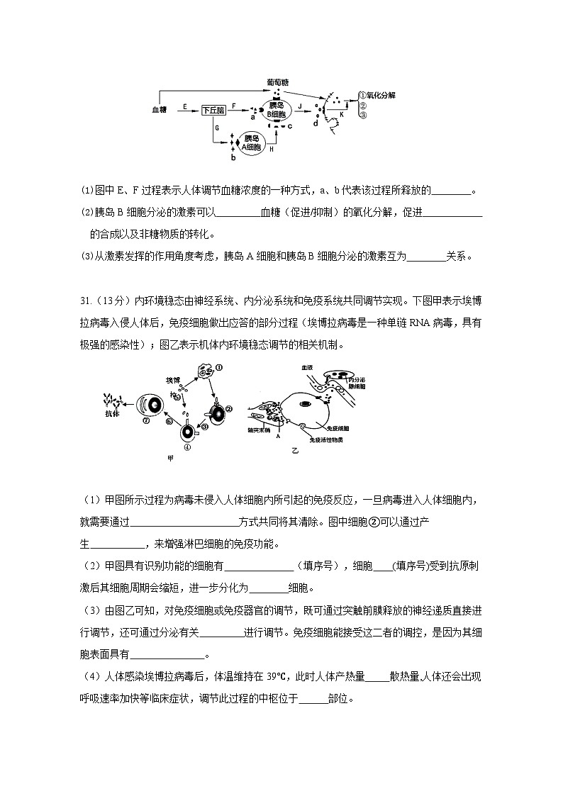 吉林省实验中学高三一模理综生物试题及答案03