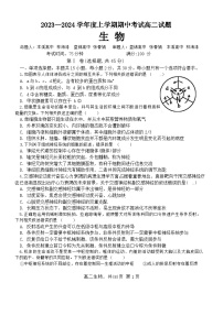 2024辽宁省部分学校高二上学期11月期中考试生物含解析